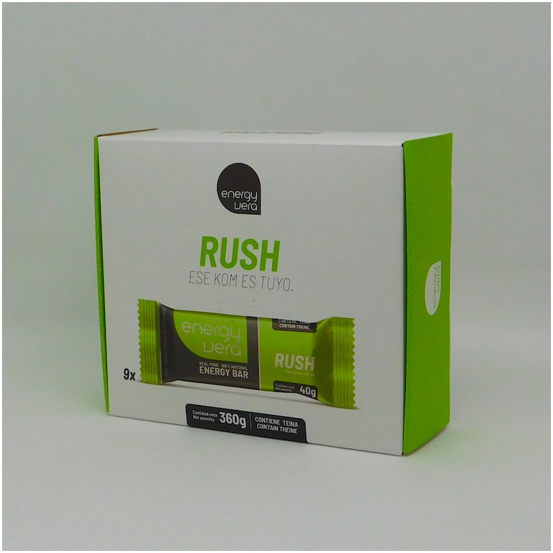 BARRITAS ENERGY VERA  RUSH 40GR CAJA 9 UNIDADES